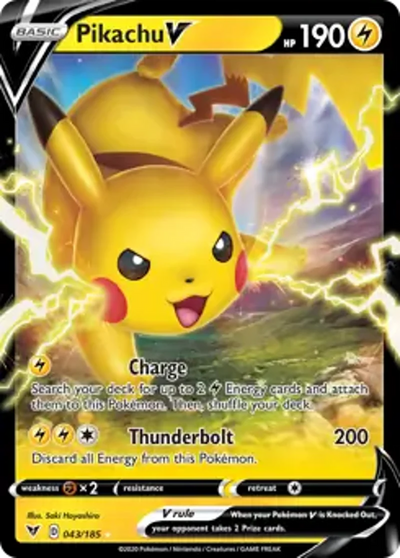 Pokemon Vivid Voltage Pikachu V #043