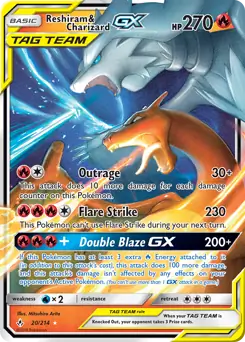 Pokemon Unbroken Bonds Reshiram & Charizard GX #20