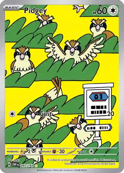 Pokemon Obsidian Flames Pidgey #207