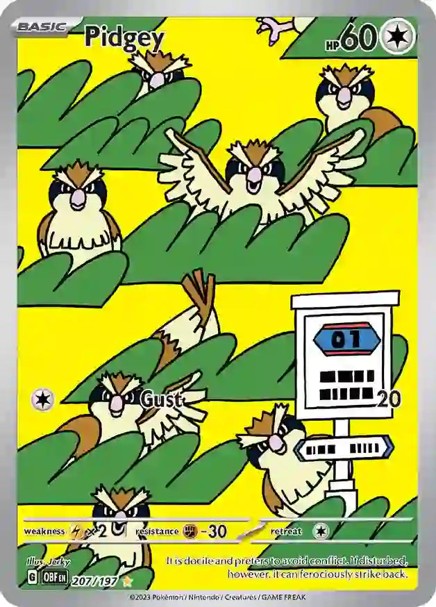 Pokemon Obsidian Flames Pidgey #207