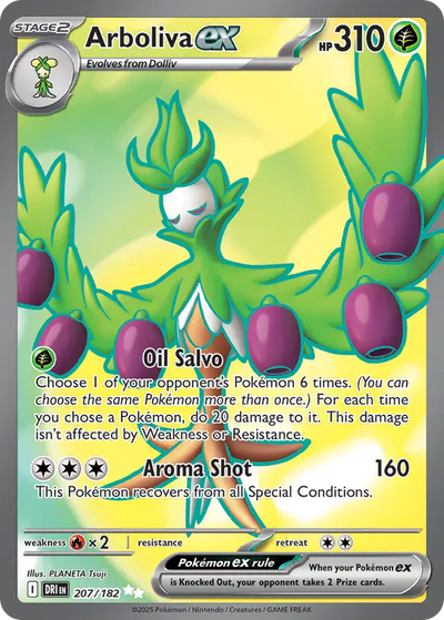 Pokemon Destined Rivals Arboliva #207