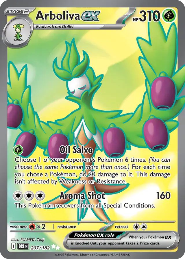 Pokemon Destined Rivals Arboliva #207
