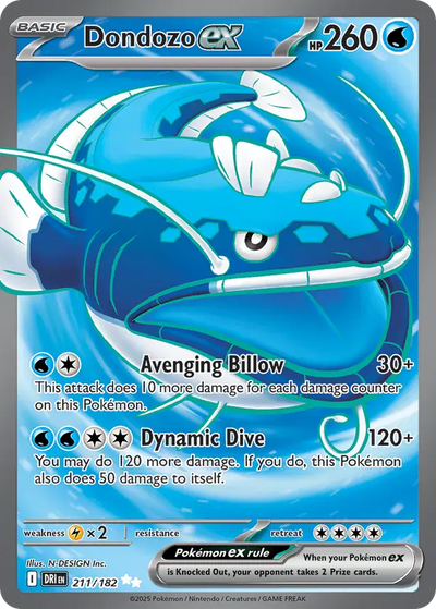Pokemon Destined Rivals Dondozo #211