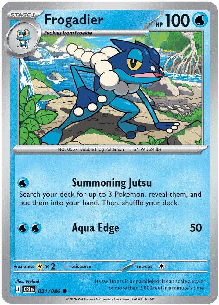 Pokemon Chaos Rising Frogadier Reverse Holofoil #21