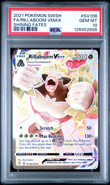 #SV106 FA/RILLABOOM VMAX PSA 10