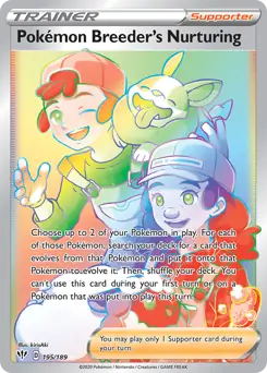 Darkness Ablaze Pokemon Breeder's Nurturing #195