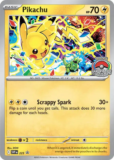 Pokemon Scarlet & Violet Promos Pikachu World Championship #225
