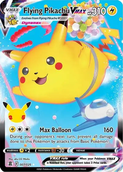 Pokemon Celebrations Flying Pikachu VMAX #007