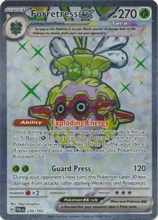 Pokemon Paldea Evolved Forretress ex #230