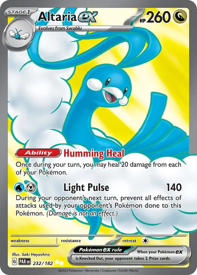 Pokemon Paradox Rift Altaria ex #232