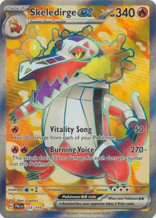 Pokemon Paldea Evolved Skeledirge ex #233