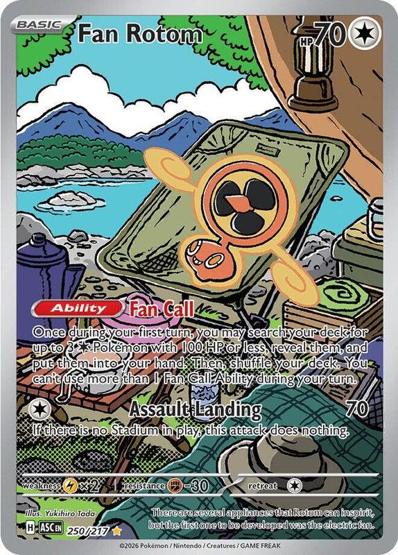 Pokemon Ascended Heroes Fan Rotom #250