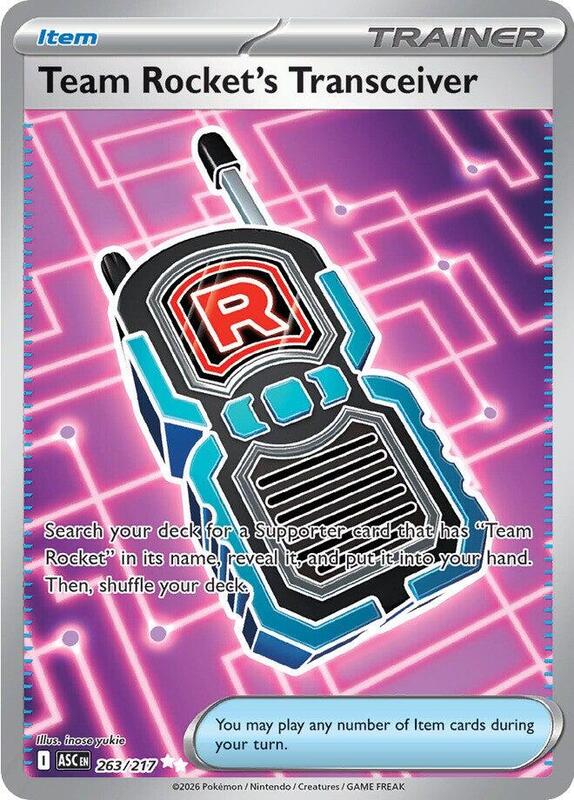 Pokemon Ascended Heroes Team Rocket's Transceiver #263