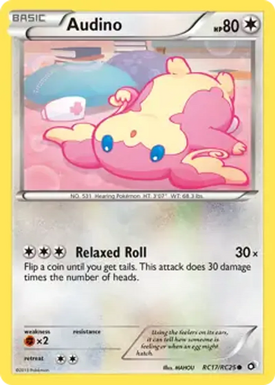 Pokemon Legendary Treasures Radiant Collection Audino #RC17