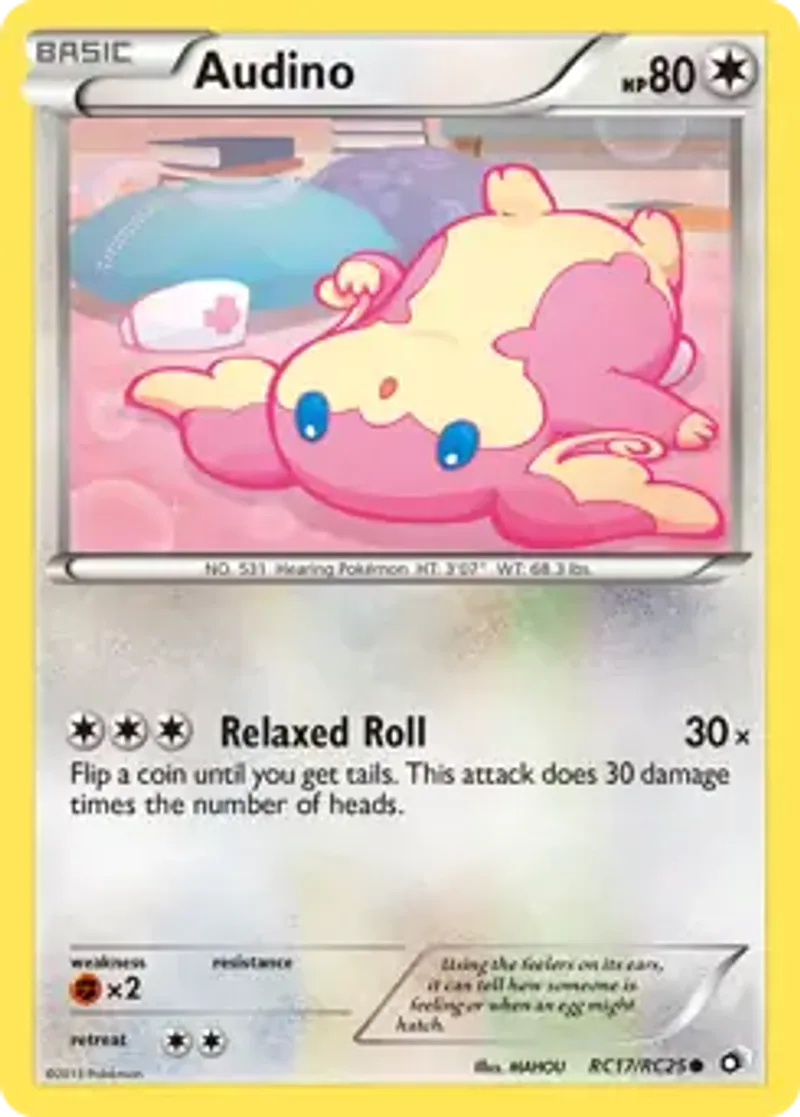 Pokemon Legendary Treasures Radiant Collection Audino #RC17