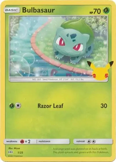 Pokemon Mcdonald's 25th Anniversary Bulbasaur #1