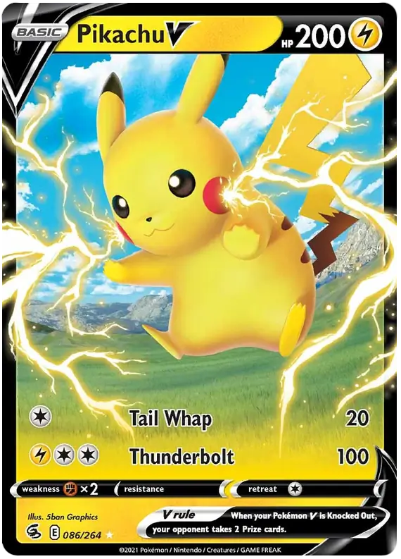 Pokemon Fusion Strike Pikachu V #086