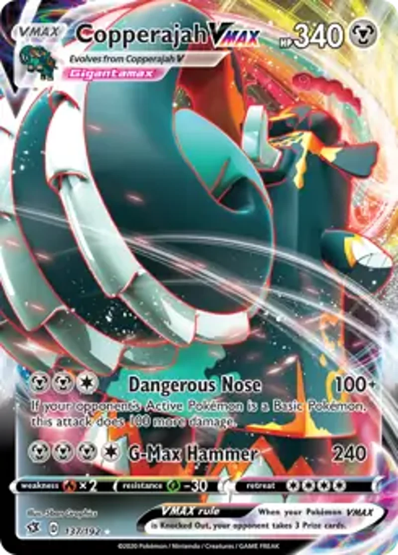 Pokemon Rebel Clash Copperajah VMAX #137