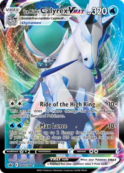 Pokemon Chilling Reign Ice Rider Calyrex VMAX #046