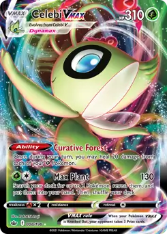 Pokemon Chilling Reign Celebi VMAX #008