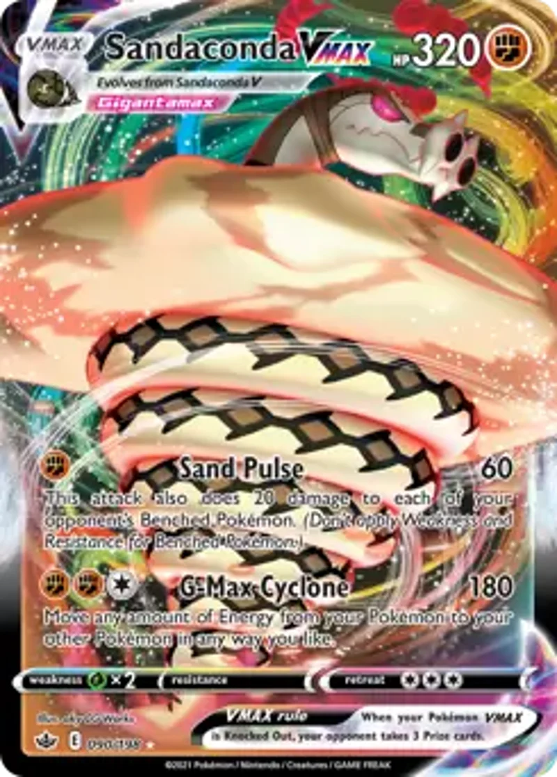 Pokemon Chilling Reign Sandaconda VMAX #090