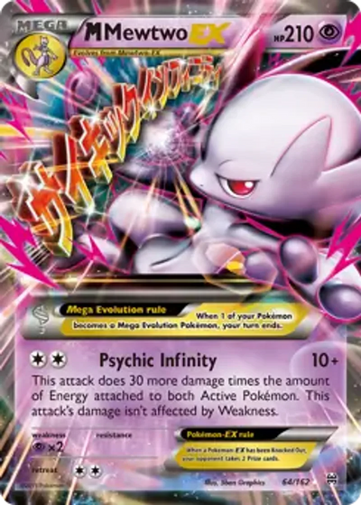Pokemon BREAKthrough M Mewtwo EX #64