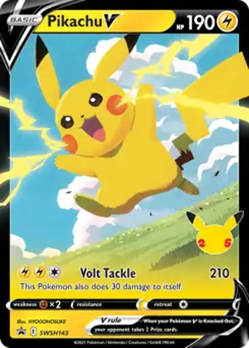 Pokemon Sword & Shield Promo Pikachu V #SWSH143
