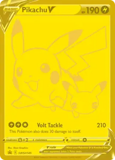 Pokemon Sword & Shield Promo Pikachu V #SWSH145