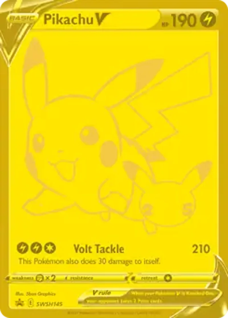 Pokemon Sword & Shield Promo Pikachu V #SWSH145