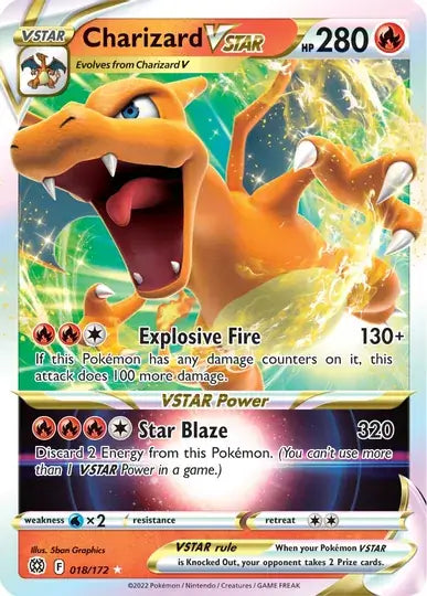 Pokemon Brilliant Stars Charizard VSTAR #018