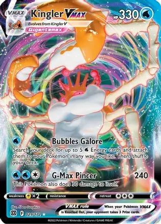 Pokemon Brilliant Stars Kingler VMAX #029