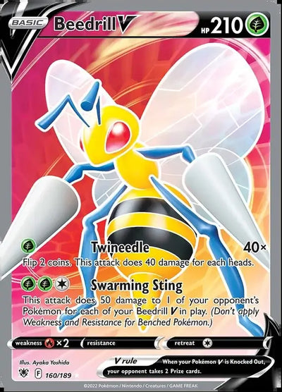 Pokemon Astral Radiance Beedrill V #160