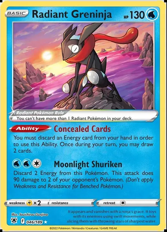 Pokemon Astral Radiance Radiant Greninja #046