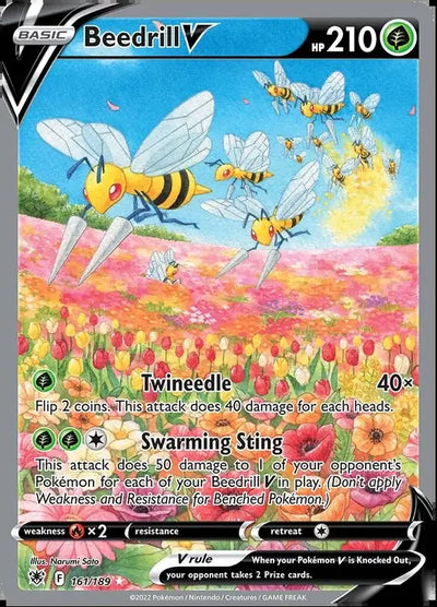 Pokemon Astral Radiance Beedrill V #161