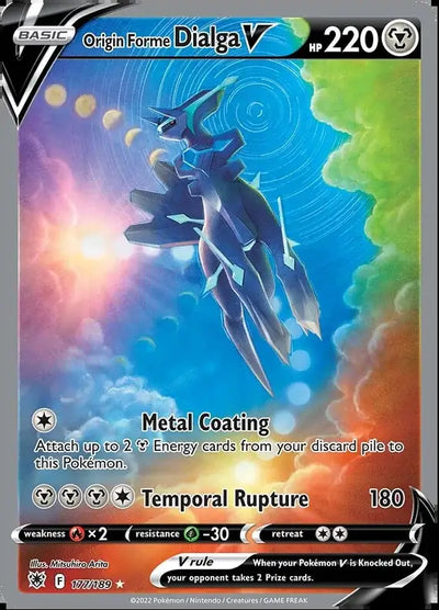 Pokemon Astral Radiance Origin Forme Dialga V #177