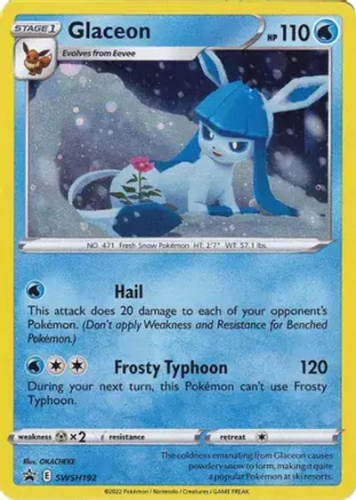 Pokemon Sword & Shield Promo Glaceon #SWSH192
