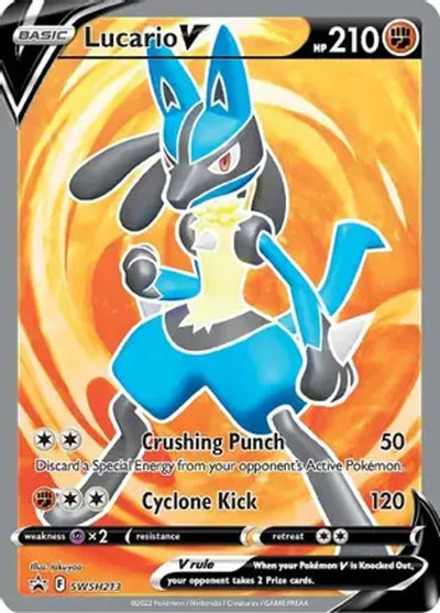 Pokemon Sword & Shield Promo Lucario V #SWSH213