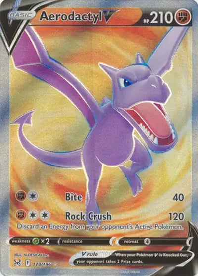 Pokemon Lost Origin Aerodactyl V #179