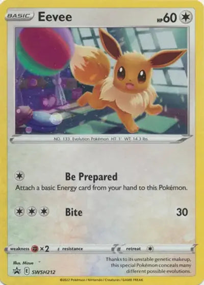 Pokemon Sword & Shield Promo Eevee #SWSH212