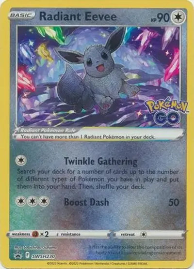 Pokemon Sword & Shield Promo Radiant Eevee #SWSH230