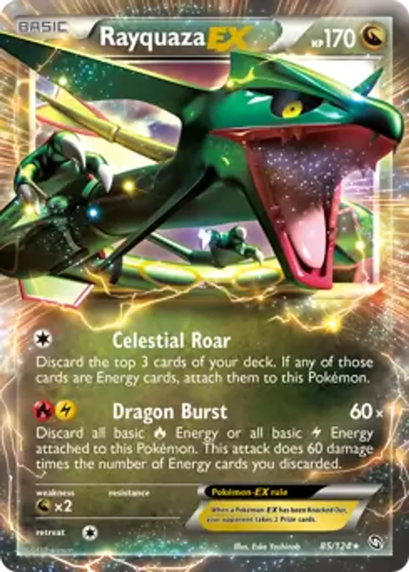 Pokemon Dragons Exalted Rayquaza EX #85