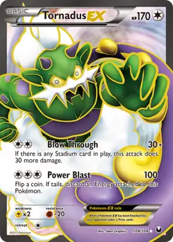 Pokemon Dark Explorers Tornadus EX #108