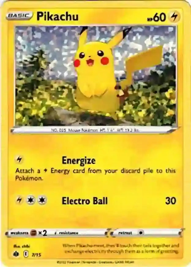 Pokemon Mcdonald's Promos 2022 Pikachu #7