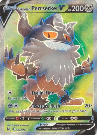 Pokemon Lost Origin Galarian Perrserker V #183