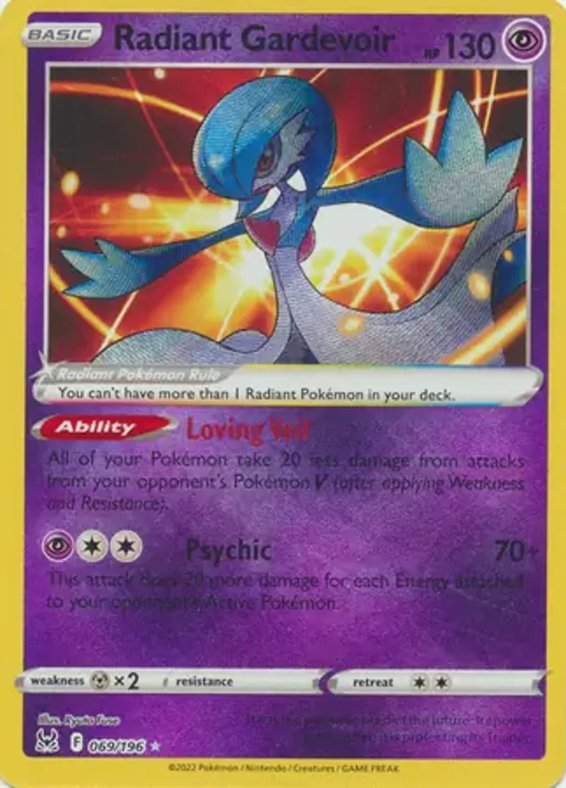 Pokemon Lost Origin Radiant Gardevoir #069
