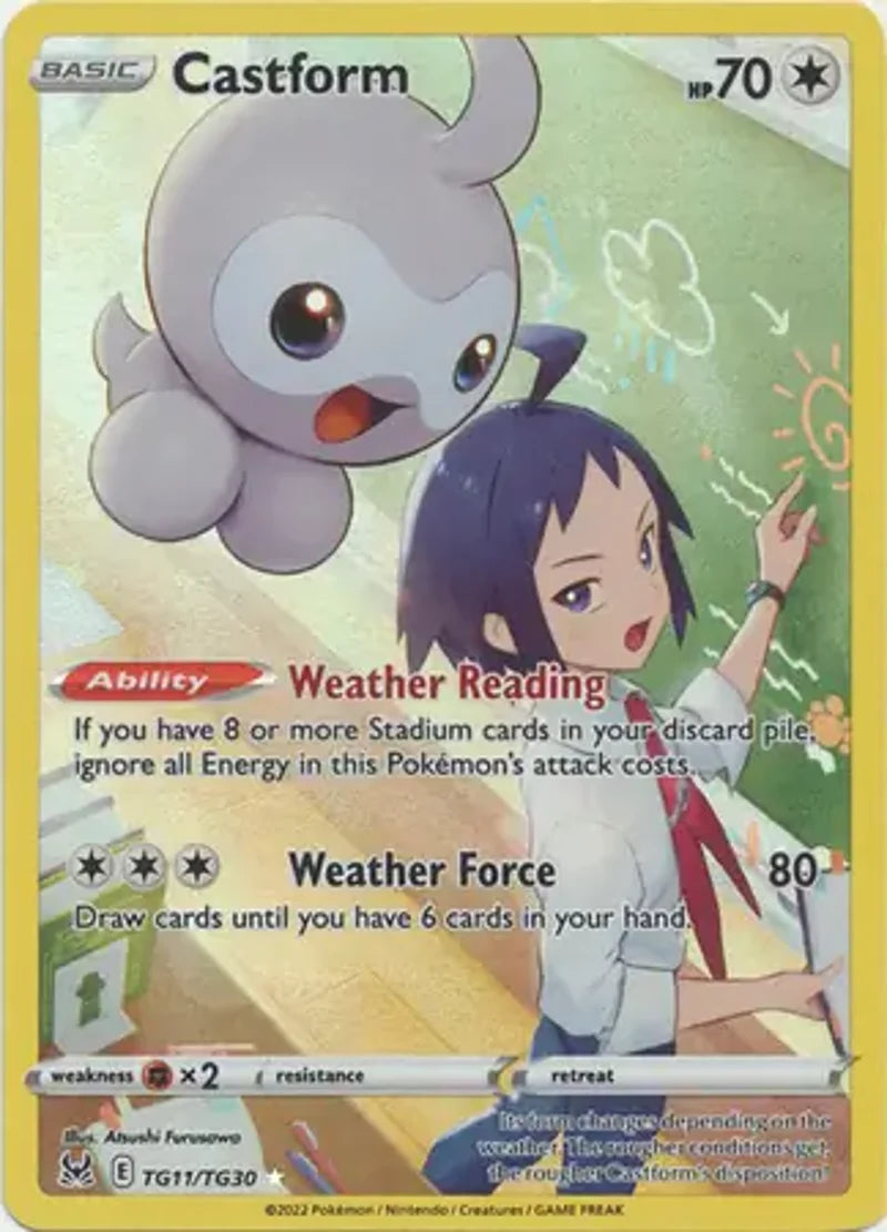 Pokemon Lost Origin Castform #TG11