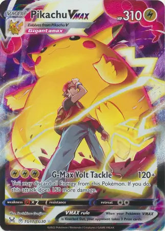 Pokemon Lost Origin Pikachu VMAX #TG17