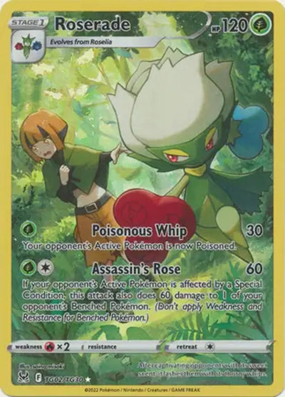 Pokemon Lost Origin Roserade #TG02