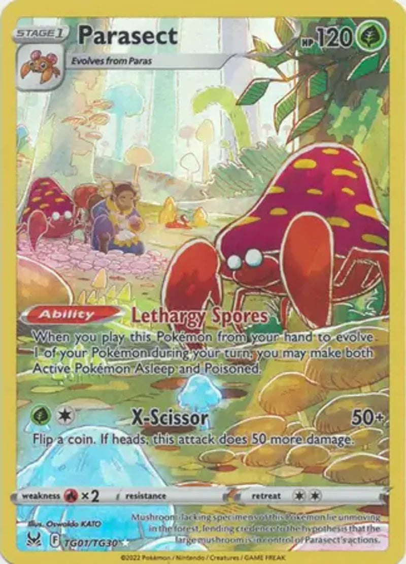 Pokemon Lost Origin Parasect #TG01