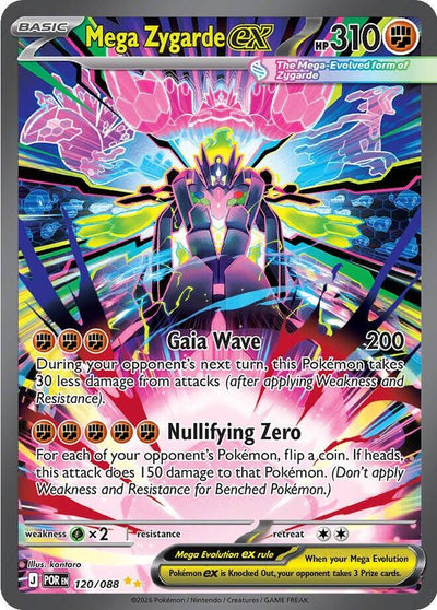 Pokemon Perfect Order Mega Zygarde ex #120